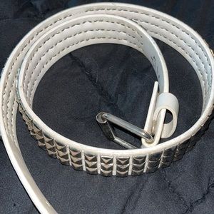 White stud belt